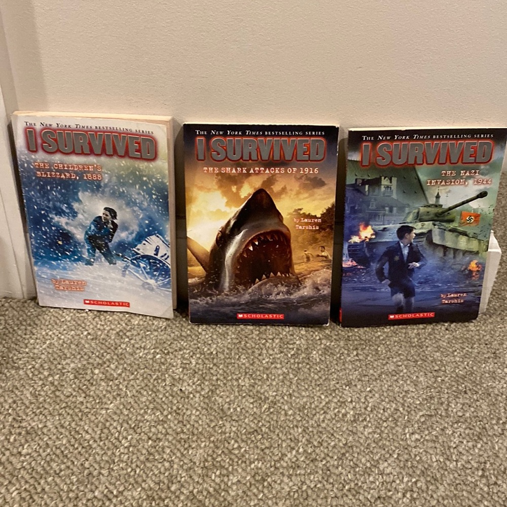 Lot of 3 I survived kids books.